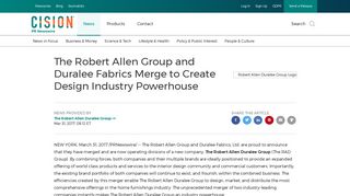 The Robert Allen Group and Duralee Fabrics Merge to Create Design ...