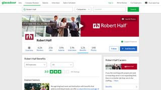 Robert Half Employee Benefits and Perks | Glassdoor