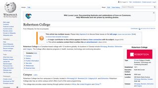 Robertson College - Wikipedia