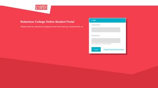 Robertson College Online Login