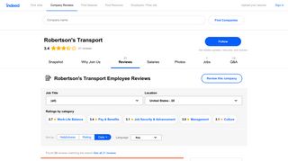 Working at Robertson's Transport in Rialto, CA: Employee Reviews ...