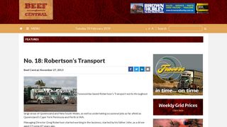 No. 18: Robertson's Transport - Beef Central