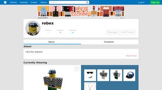 robex - Profile - Roblox