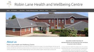 About us - Robin Lane Health and Wellbeing Centre