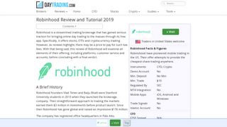 Robinhood Review - Trading Accounts Reviewed, Incl App And Platform