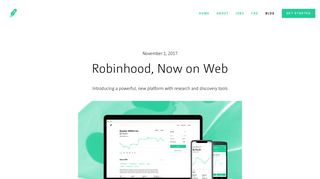 Robinhood, Now on Web — Under the Hood - Robinhood blog