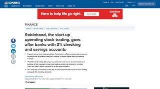 Robinhood goes after banks with checking and savings accounts
