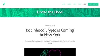 Under the Hood - Robinhood