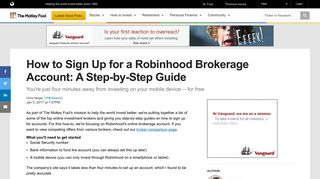 How to Sign Up for a Robinhood Brokerage Account: A Step-by-Step ...