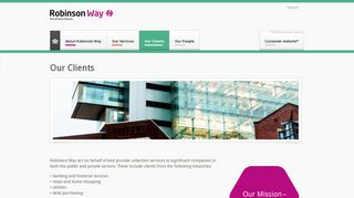 Our Clients - Robinson Way