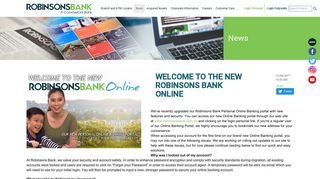 Welcome to the new Robinsons Bank Online | Robinsons Bank