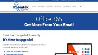 Office 365 - Get More from Your Email - Robintek : Innovative Website ...