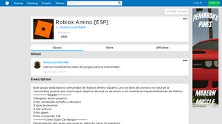 Roblox Amino [ESP] - Roblox