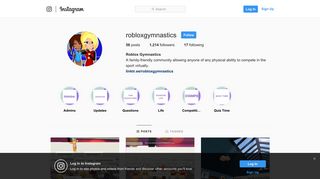 Roblox Gymnastics (@robloxgymnastics) • Instagram photos and videos