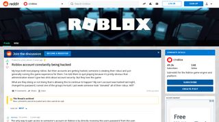 Roblox account constantly being hacked : roblox - Reddit