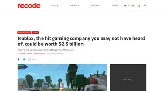 Roblox, the hit gaming company you may not have heard of, could be ...