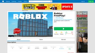 Roblox FreePlay! - Roblox
