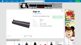 Sign In - Roblox