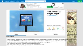 The ROBLOX Login Page - Roblox