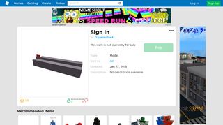 Sign In - Roblox