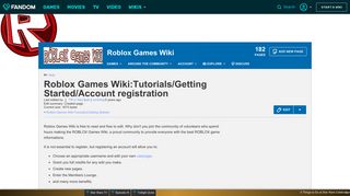Roblox Games Wiki:Tutorials/Getting Started/Account registration ...