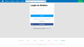 Login to Roblox