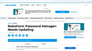 RoboForm Password Manager: Needs Updating - Tom's Guide