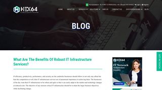 What Are The Benefits Of Robust IT Infrastructure Services? - Hex64.net