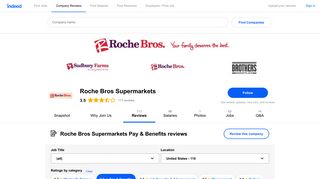 Working at Roche Bros Supermarkets: Employee Reviews about Pay ...