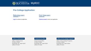 Application Management - University of Rochester