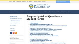 Learn Student Portal : University of Rochester