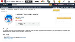 Amazon.com: Rochester Democrat & Chronicle: Alexa Skills