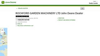 ROCHFORD GARDEN MACHINERY LTD - Wincanton - Dealer Locator