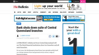 Bank shuts down suite of Central Queensland branches | Morning ...