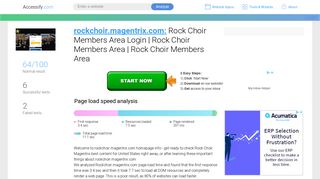 Access rockchoir.magentrix.com. Rock Choir Members Area Login ...