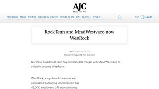 RockTenn and MeadWestvaco now WestRock - AJC.com