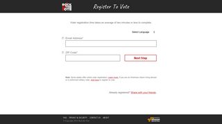 Online Voter Registration - Rock the Vote