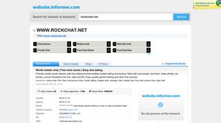 rockchat.net at WI. World mobile chat | Free chat rooms | Easy text ...