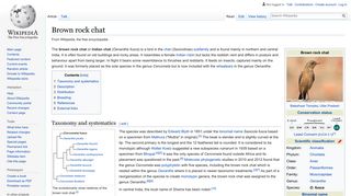 Brown rock chat - Wikipedia