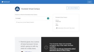 Rockdale Virtual Campus - Remind