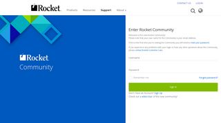 Rocket | Log In to the Rocket Community