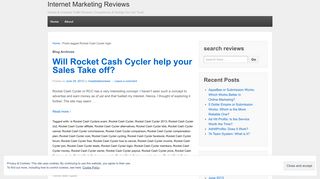 Rocket Cash Cycler login | Internet Marketing Reviews