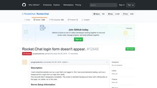 Rocket.Chat login form doesn't appear. · Issue #12448 · RocketChat ...
