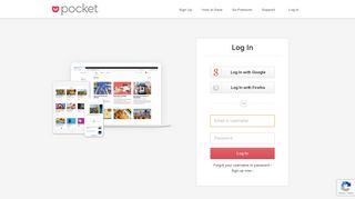 Pocket: Log In