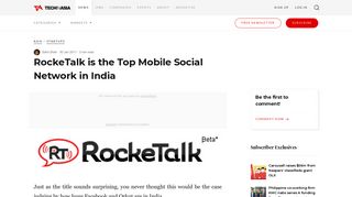 RockeTalk is the Top Mobile Social Network in India - Tech in Asia