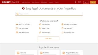 Free Online Legal Forms & Legal Documents | Rocket Lawyer