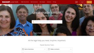 Rocket Lawyer: Affordable Legal Services, Free Legal Documents ...