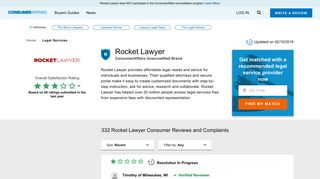 Top 328 Reviews and Complaints about Rocket Lawyer
