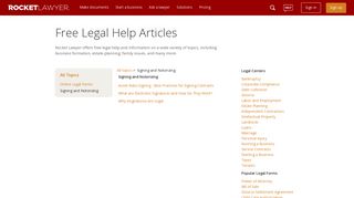 Signing and Notorizing | Rocket Lawyer