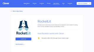 RocketLit - Clever application gallery | Clever